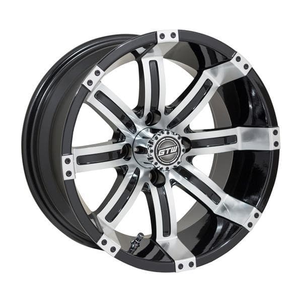 14&Prime; GTW&reg; Tempest Black with Machined Accents Wheel (3:4 Offset)