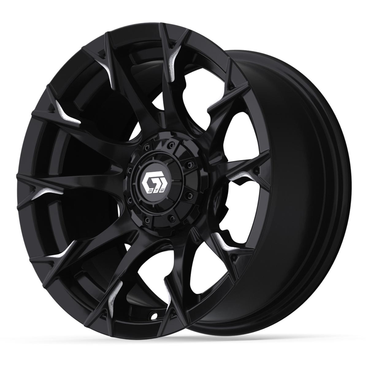 14&Prime; GTW&reg; Diablo Gloss Black with Machined Accents Wheel