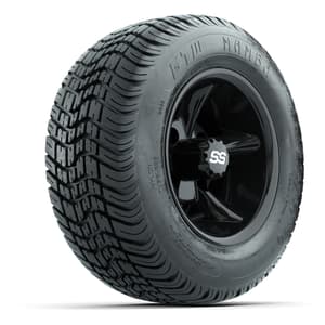 GTW Godfather Black 10 in Wheels with 205/50-10 Mamba Street Tires – Full Set