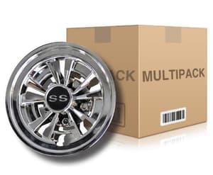 MadJax&reg; 8” 10 Spoke SS Wheel Cover 48-pack