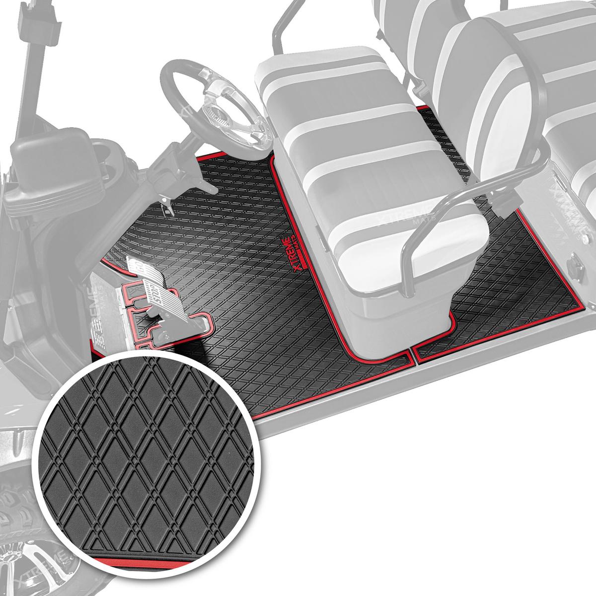Xtreme Floor Mats for ICON I40, i60 - Black/Red Set
