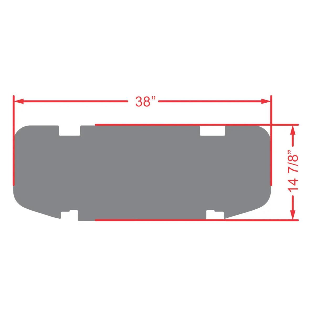 Xtreme Rear Floor Mat for DoubleTake Max5 & Max 6 Rear Seat Kit  - Black/Red