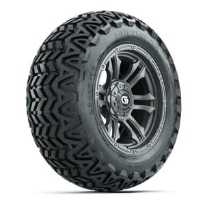 GTW® Shogun Gunmetal 14 in Wheels with 23x10-14 Predator All-Terrain Tires – Full Set