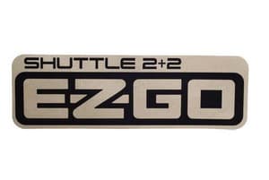E-Z-GO 2 + 2 Shuttle Decal (Years 1996-2005)