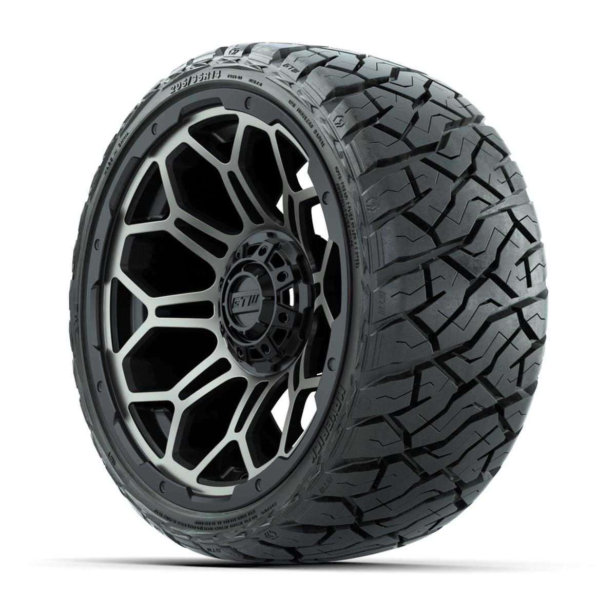 GTW Bravo Bronze 14 in Wheels with 205/35-R14 Maverick Low-Profile All-Terrain Tires – Full Set