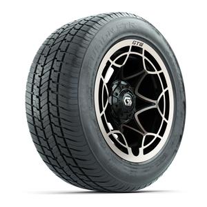 GTW&reg; Nexus Gloss Black and Satin Bronze 14 in Wheels with 255/50-R14 Fusion STR DOT Approved Street Tires - Full Set