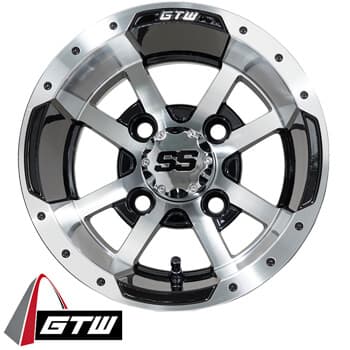 10&Prime; GTW&reg; Storm Trooper Black with Machined Accents Wheel