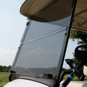 Tinted Yamaha G29/Drive Folding Windshield 3/16&Prime; Thick Acrylic With Factory Tops (Years 2007-2016)