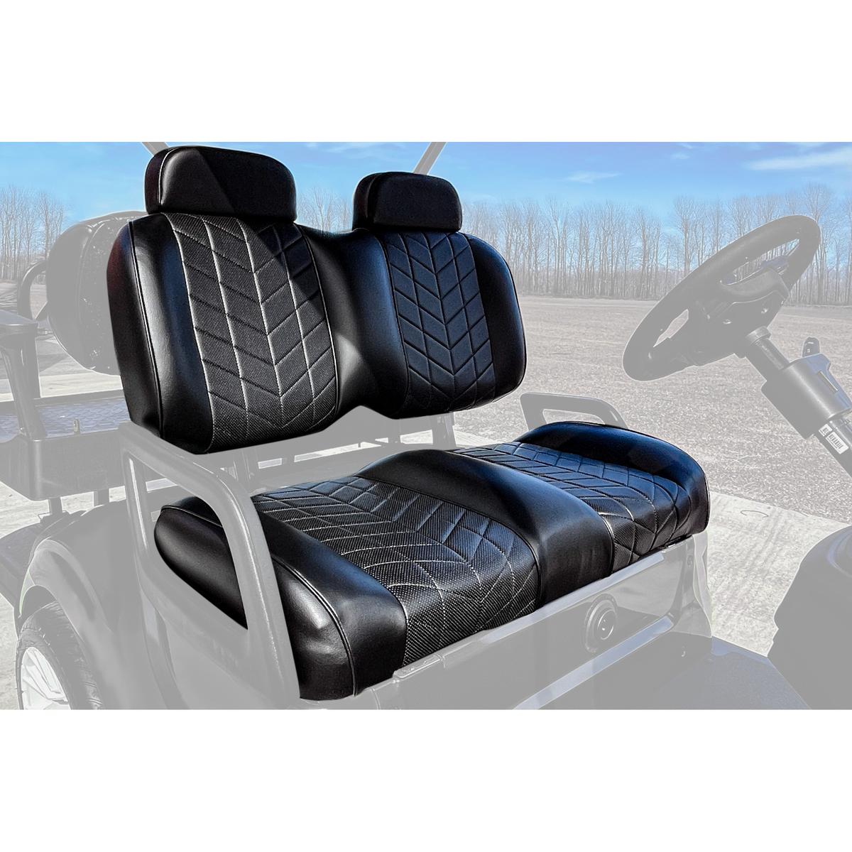 MadJax Aviator Club Car Precedent/Tempo Black Front Seat Cushions