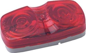 12-Volt Surface Mount Red Lens Single Wire Light