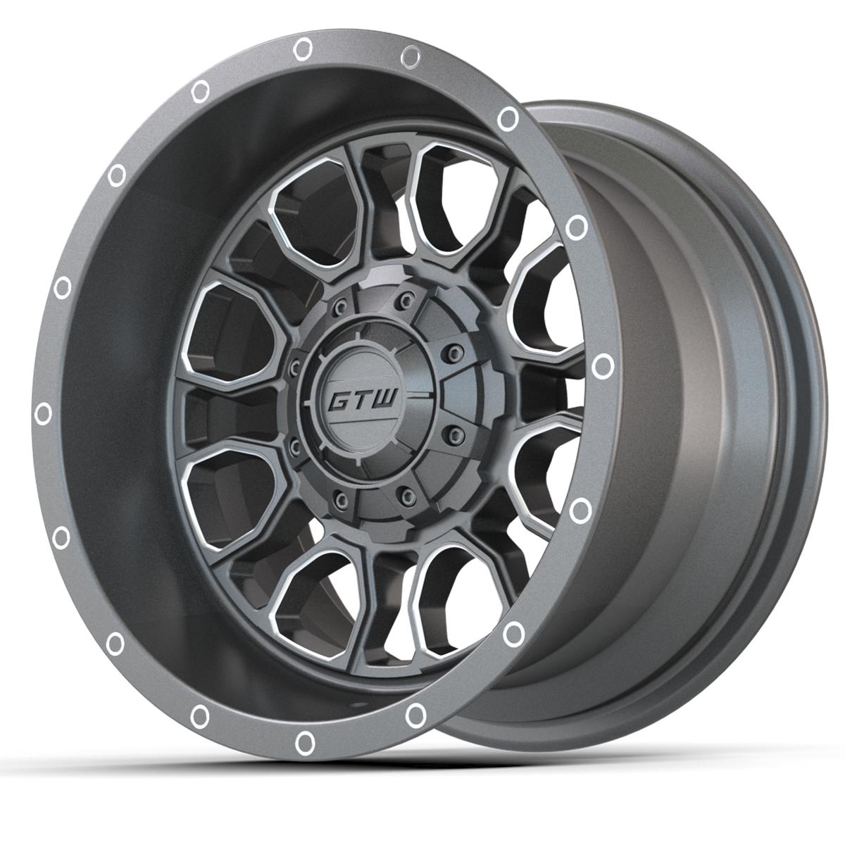 12” GTW Volt Gunmetal with Machined Accents Wheel