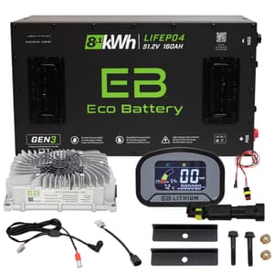 Advanced EV1 2021-2023 Eco Lithium 51v 160Ah GEN3 "AE MCU" Battery Bundle