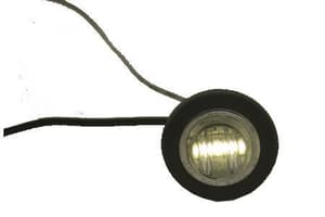 Clear 3/4&Prime; LED Round Light W/ Rubber Gasket Waterproof (Universal Fit)