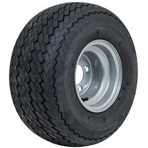 8” GTW&reg; Topspin Tire & Silver Steel Wheel Assembly