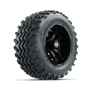 GTW Storm Trooper Black 10 in Wheels with 18x9.50-10 Rogue All Terrain Tires – Full Set