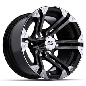 12&Prime; GTW&reg; Specter Black with Machined Accents Wheel