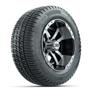 Set of (4) 12 in GTW Storm Trooper Wheels with 215/50-R12 Fusion S/R Street Tires