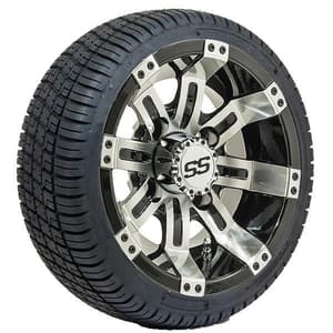 Set of (4) 10" GTW&reg; Tempest Wheels Mounted on GTW&reg; Street Tires