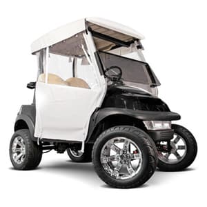 RedDot Club Car DS Straight Back w/ Hooks White 3-Sided Over-the-Top Enclosure (Years 1982-1999)