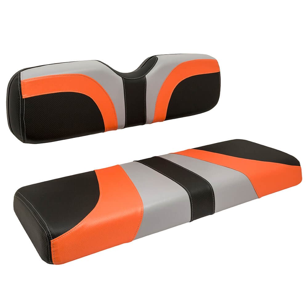 2007-Up Yamaha Drive2 - Red Dot Blade Gray Orange and Black Front Seat Cover