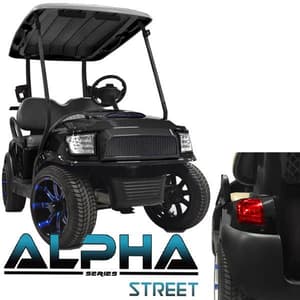 Club Car Precedent ALPHA Street Body Kit in Black (Years 2004-Up)