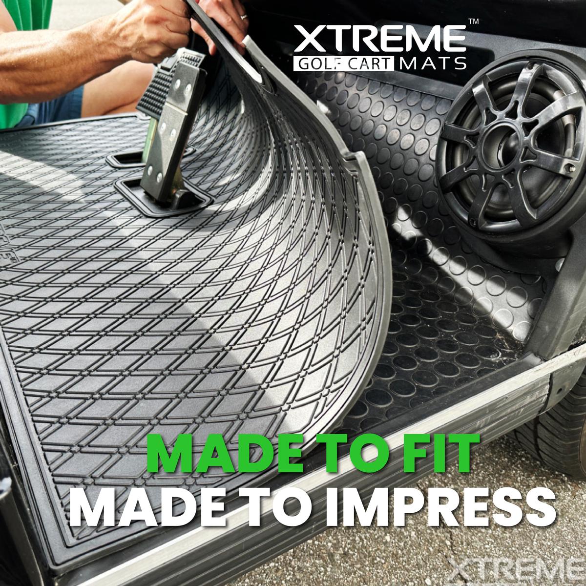 Xtreme Floor Mats for EZGO RXV 2008-2022 - Black/White