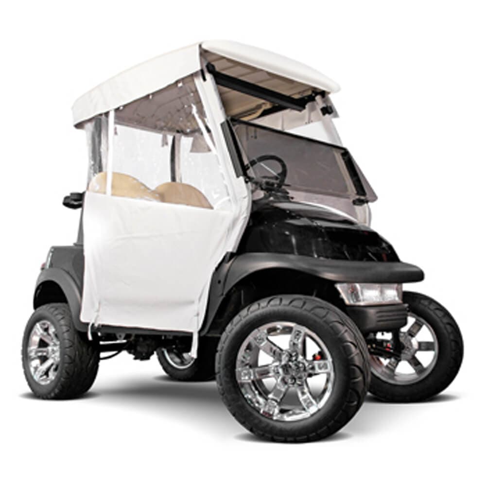 RedDot Club Car DS Straight Back w/ Hooks White 3-Sided Over-the-Top Enclosure (Years 2000-Up)