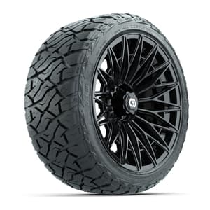 GTW&reg; Blur Gloss Black 16 in Wheels with 225/40-R16 Maverick Hybrid Tires - Full Set