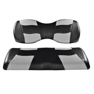 MadJax&reg; Deluxe Riptide Black/Silver Two-Tone Genesis 250/300 Seat Cushions