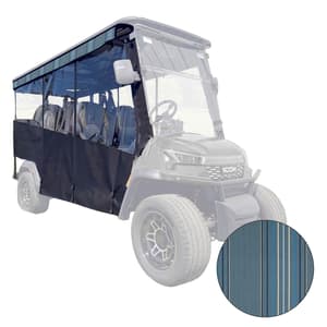 RedDot 6-Passenger Black Track Style Enclosure with Motive Denim Valance for ICON i60LX (Years 2026-Up)