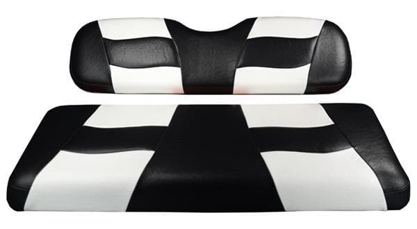 MadJax&reg; Riptide Black/White Two-Tone Genesis 150 Rear Seat Cushions