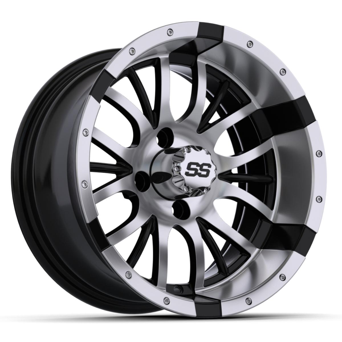 14&Prime; GTW&reg; Diesel Black with Machined Accents Wheel