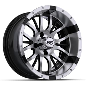 14&Prime; GTW&reg; Diesel Black with Machined Accents Wheel