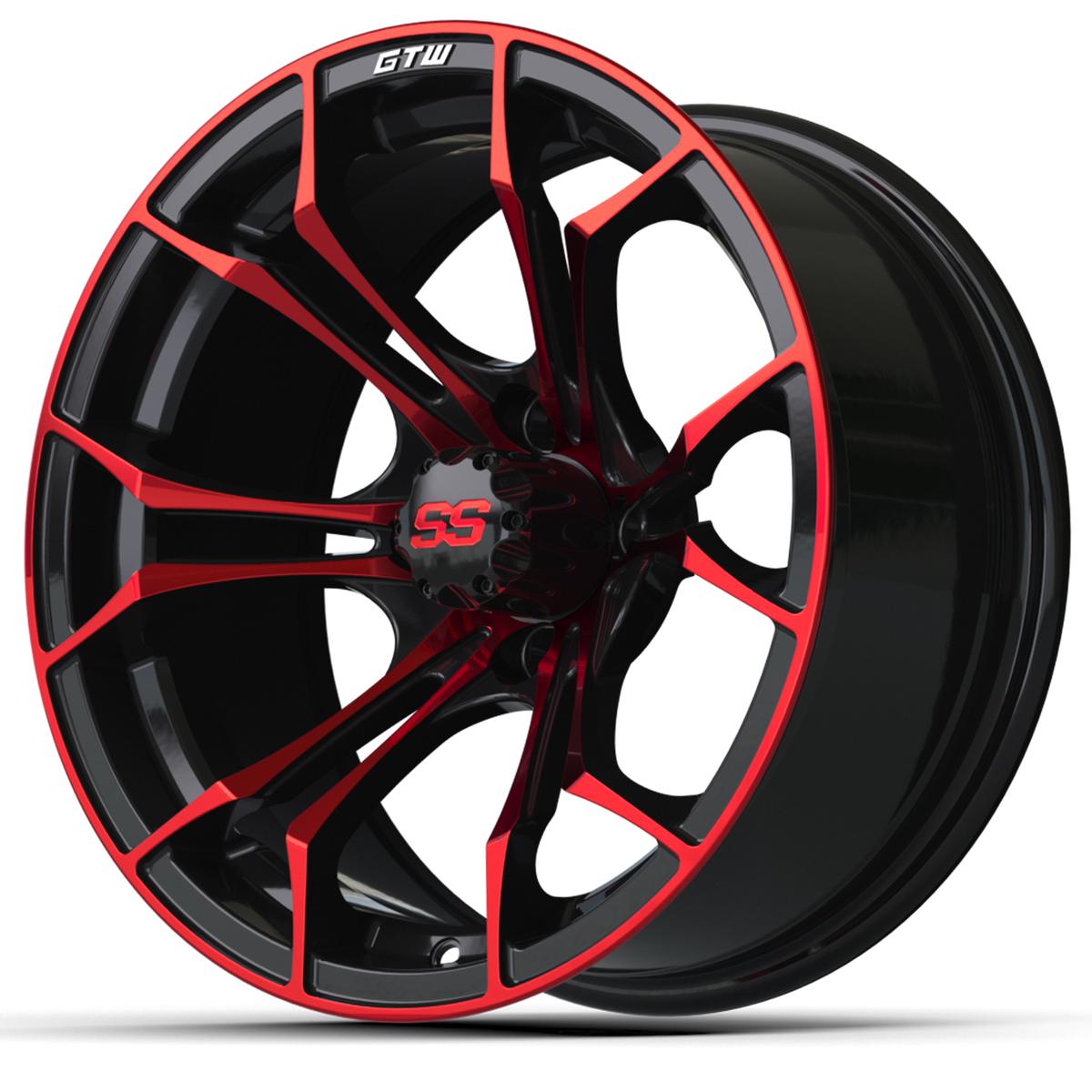 15&Prime; GTW&reg; Spyder Black with Red Accents Wheel