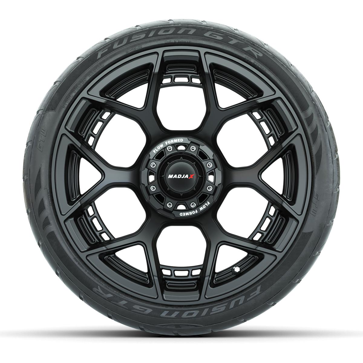 Set of (4) 15" MadJax&reg; Flow Form Evolution Matte Black Wheels with GTW&reg; Fusion GTR Street Tires