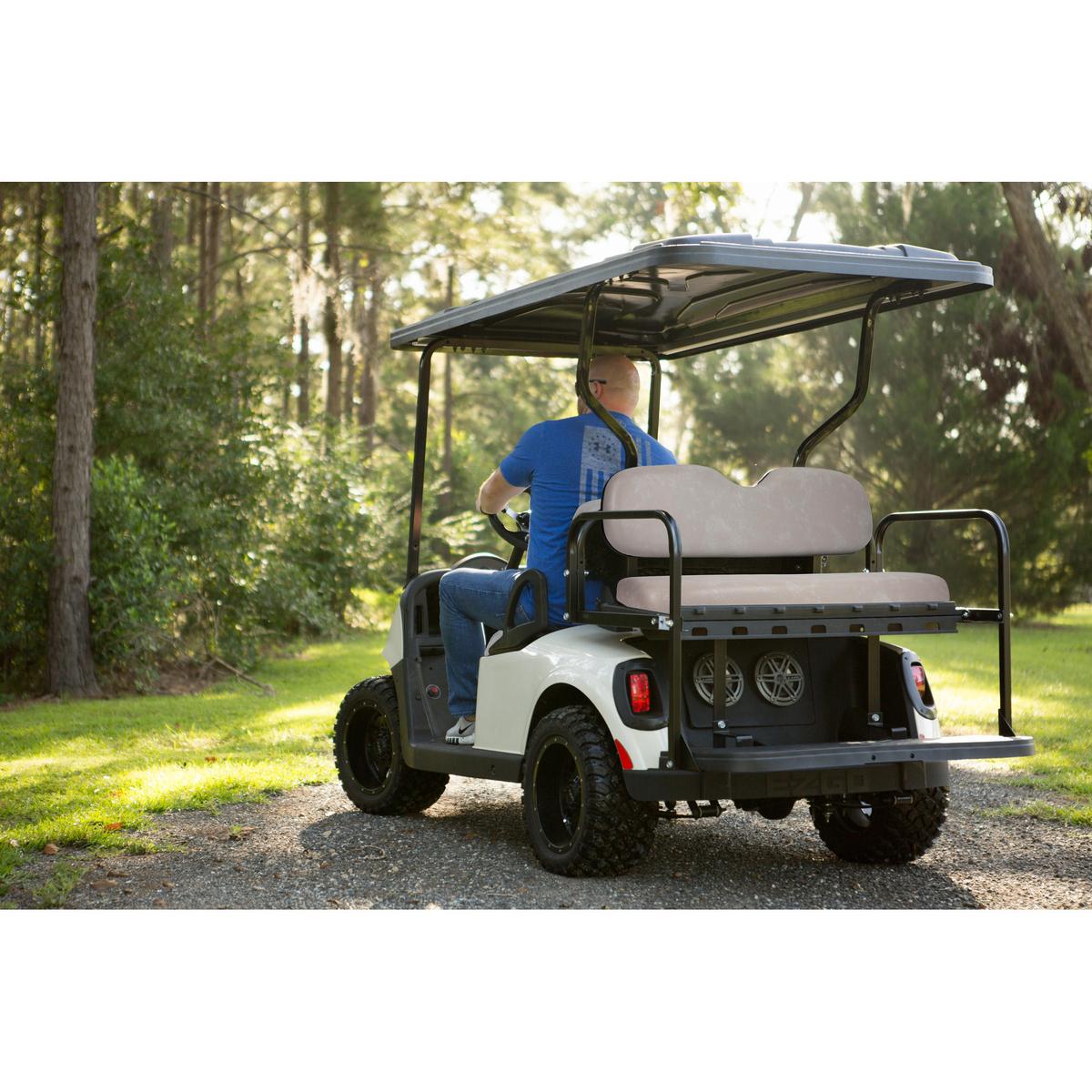 GTW MACH3 Rear Flip Seat for EZGO RXV - Stone Beige (Years 2008-Up)