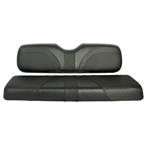 RedDot&reg; Blade Front Seat Covers for Club Car DS – Black/Black Trexx/Black Carbon Fiber