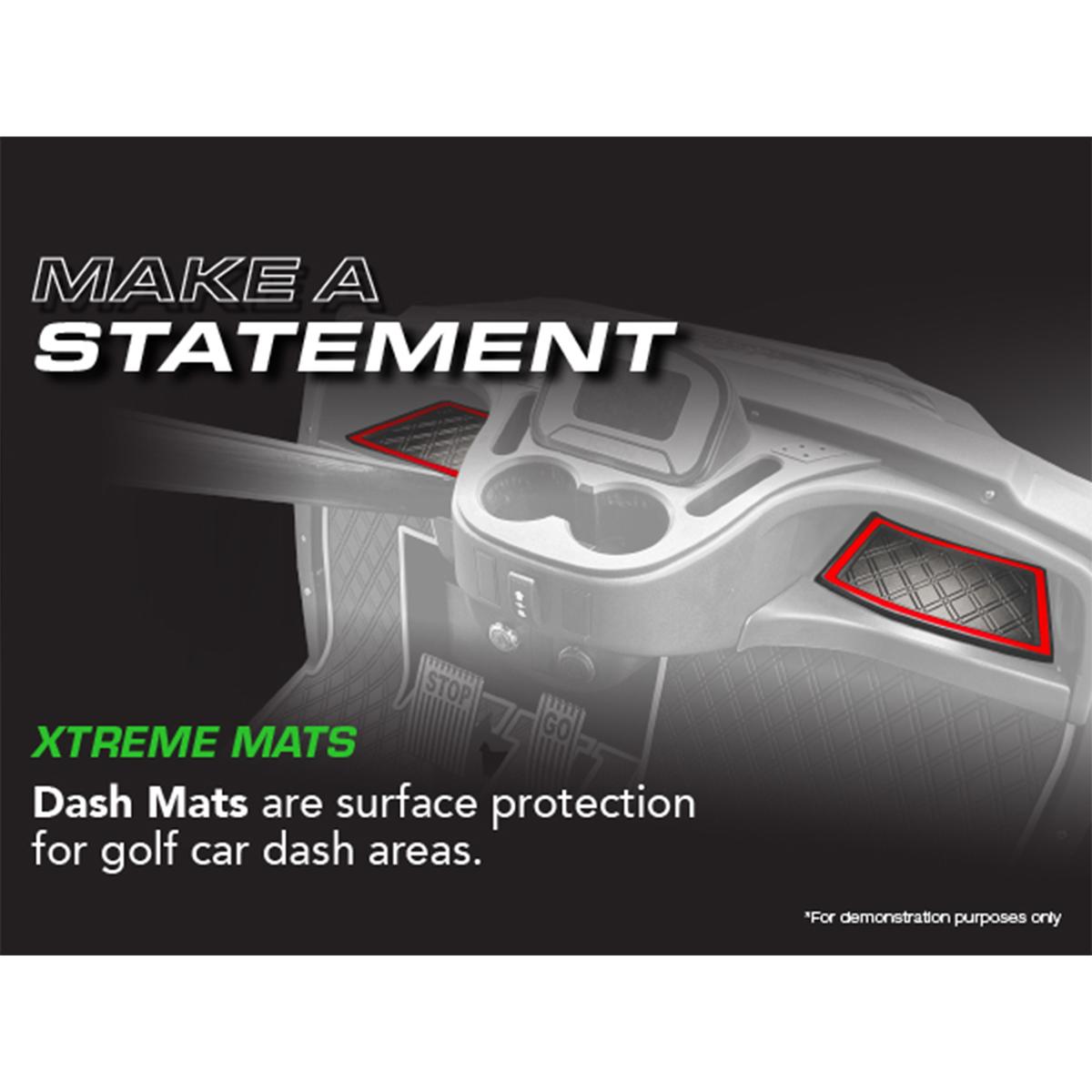 Xtreme Dash Mats for Yamaha Drive2 - Black/Blue