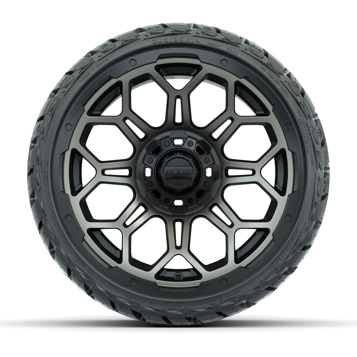 GTW Bravo Bronze 14 in Wheels with 205/35-R14 Maverick Low-Profile All-Terrain Tires – Full Set