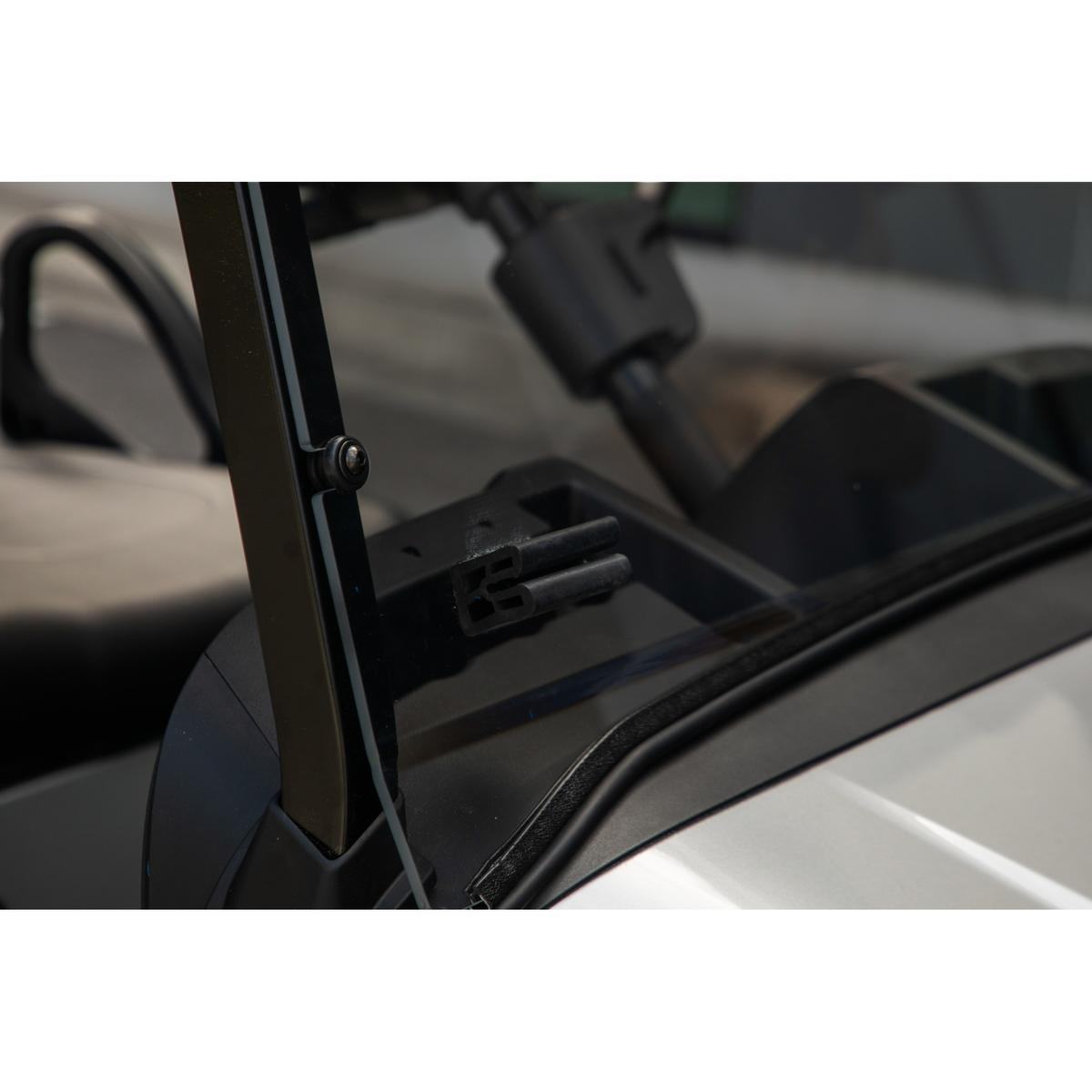 RedDot EZGO RXV Tinted Folding 1/4" Windshield with Rubber Trim (Years 2024-Up)