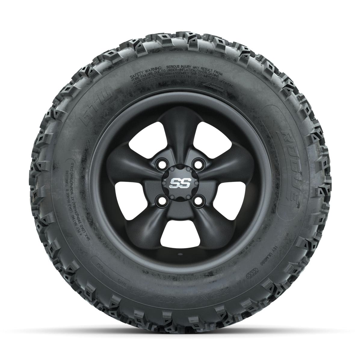 GTW Godfather Matte Grey 12 in Wheels with 23x10.00-12 Rogue All Terrain Tires – Full Set
