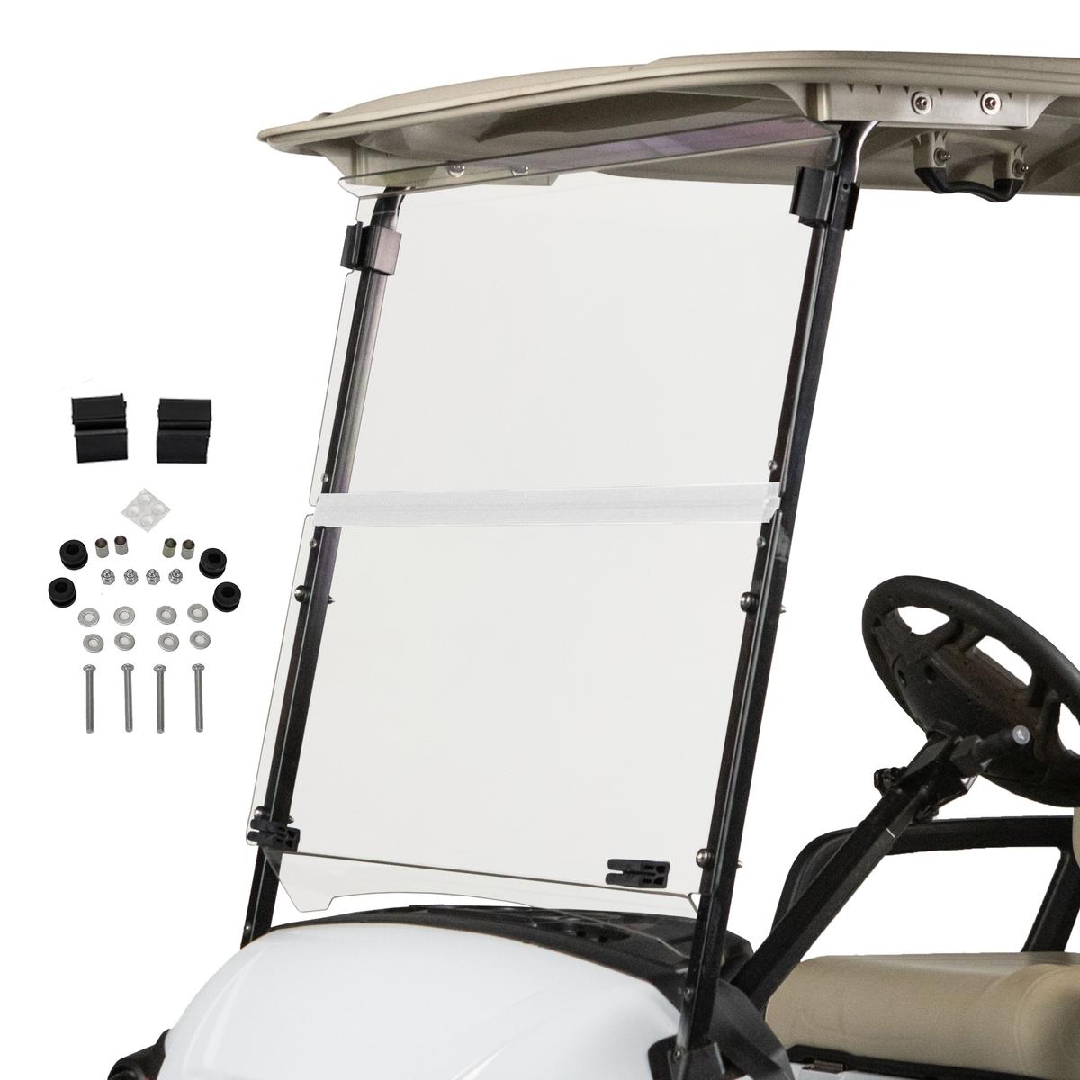 RedDot Yamaha Drive2 Clear 1/4" Folding Windshield (Years 2017-Up)