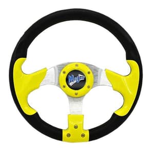 MadJax&reg; 13” Yellow and Black Razor Steering Wheel