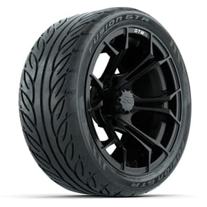 Set of (4) 14 in GTW Spyder Wheels with 205/40-R14 Fusion GTR Street Tires