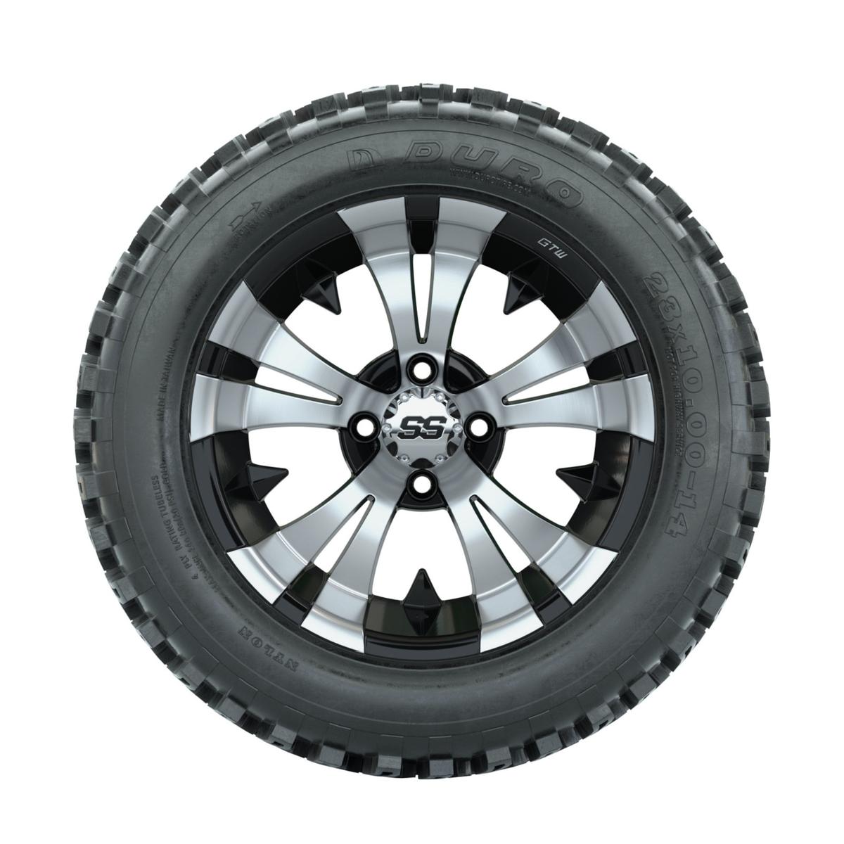 14” GTW Vampire Wheels with Duro Desert A-T Tires – Set of 4