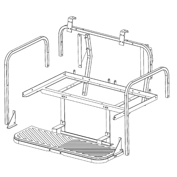 2008-Up EZGO RXV - GTW Mach3 Flip Seat Frame