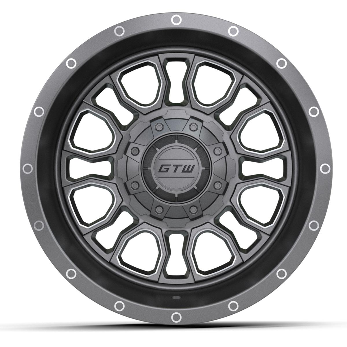 12” GTW Volt Gunmetal with Machined Accents Wheel