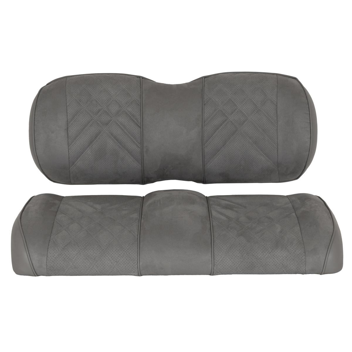 Premium RedDot® Pewter Suede Front Seat Assemblies for Club Car Precedent Onward Tempo (2004-Up)