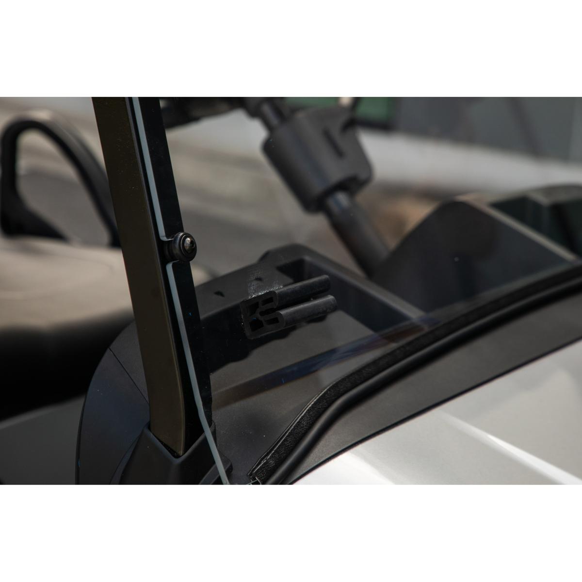 RedDot EZGO RXV Clear Folding 1/4" Windshield with Rubber Trim (Years 2024-Up)