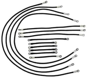EZGO Electric 600-Volt 4-Gauge Heavy-Duty Weld Cable Set (Years 1994-Up)